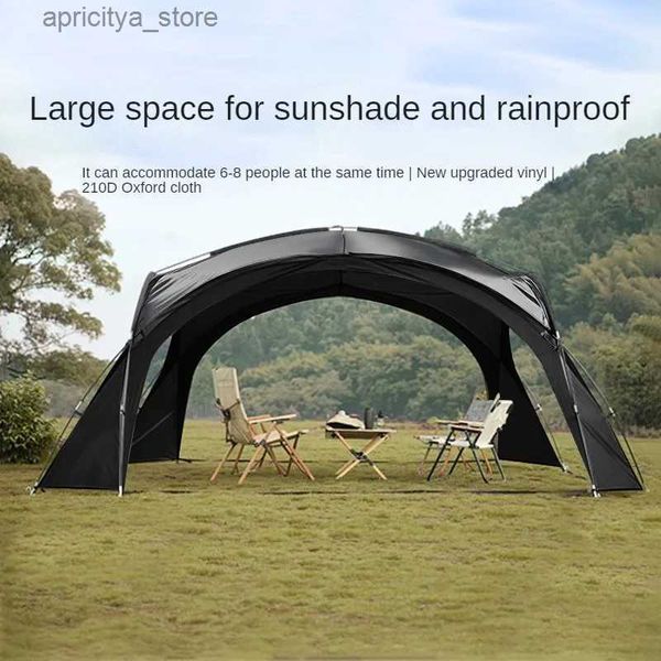 Carpas y refugios Carpa tipo cúpula para 8-10 personas Pabellón de protección solar grande Picnic Senderismo Dosel 420 * 420 * 230 cm Toldo para acampar al aire libre24327