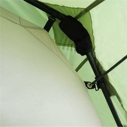 Tents Camping Tent Outdoor Camping Tent Grote ruimte Lichtgewicht Draagbare tent Polyester glasvezel Pole Q240530