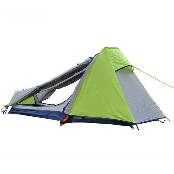 Tentes et abris Alltel Camping alpinisme extérieur randonnée Double couche tige en alliage d'aluminium tente personne seule 230725