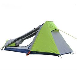 Tenten en schuilplaatsen Alltel Genuine Ultra Light Outdoor Camping Mountaineering Outdoor Hiking Double Layer Aluminium Rod Single Person Tent 230725