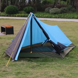 Tentes et abris Alltel monocouche léger Camping extérieur poteau en aluminium tente une personne facile à transporter UV Plaid étanche 231123