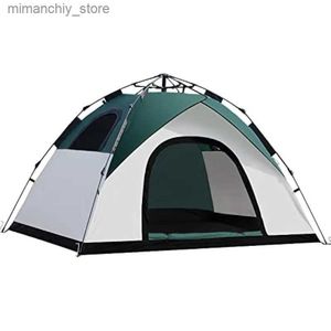 Tentes et abris anngrowy Tente de Camping 2/4 Personnes Tente familiale instantanée Tentes pour Camping étanche Portab Camp de randonnée Tente légère Q231115