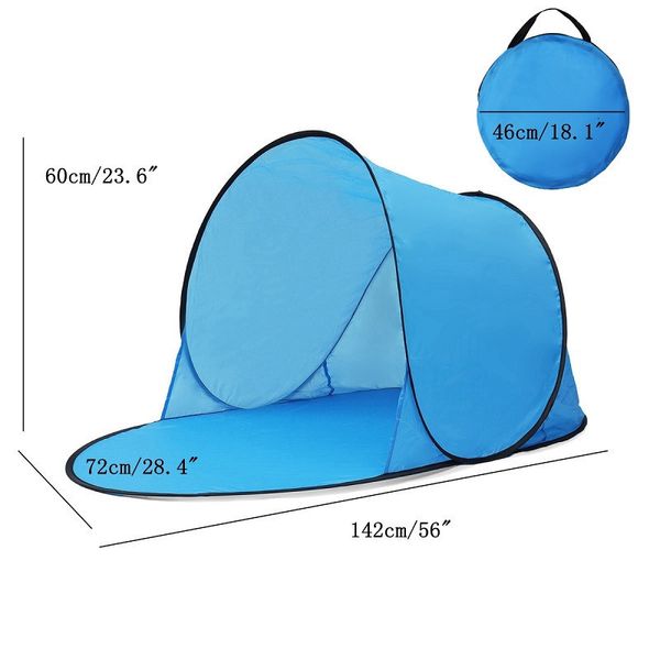 Tentes et abris Tente de plage de camping en plein air automatique pop-up tente d'herbe portable tente d'été parc océanique tente de soleil résistante aux UV et étanche 230711
