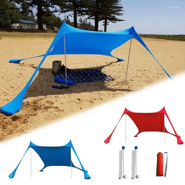 Tents and Shelters Beach Sun Shade 1-3 PERSONNES UV AMPORTER LIT CAMP TEPT SHÉRIE CANIOPE GARDINE CAUTER avec sac de rangement pour la pêche au camping