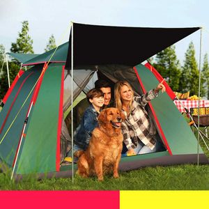 Tentes et abris Tente de plage tentes automatiques extérieures jetant pop up imperméable camping tente de randonnée étanche grande tentes familiales Camping Pare-soleil J230223