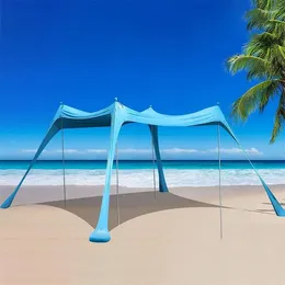 Tents and Shelters Beach Tent Tend Sun Shade Lycra Canopy Ultralight UPF50 UV Portable Famille