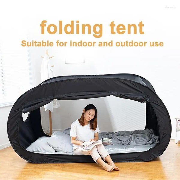 Tentes et abris lit dormir tente de confidentialité double usage plein espace pare-soleil maison auvent pour adultes enfants utilisation intérieure