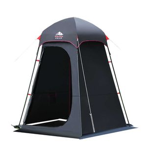 Tenten en schuilplaatsen Zwart Vinyl Outdoor Vouw Portable Veranderende kleding Prinvicy Tent Douche Bad Mobiel Toilet Waterdicht Zonnebrandcrème Oxford Fish J230223