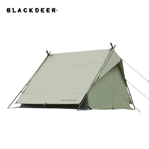 Tentes et abris BLACKDEER 5 8 personnes tente de randonnée Camping en plein air double couche oiseau volant huile vert imperméable 210D Polyester Oxford 231202