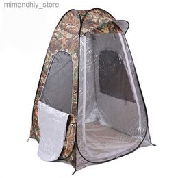 Tenten en schuilplaatsen Camouflage Portab Privacy Douche Toit Camping Pop-up tent 1 persoon 2 deuren Fotografie Movab Buiten Winter Vissen met dop Q231115