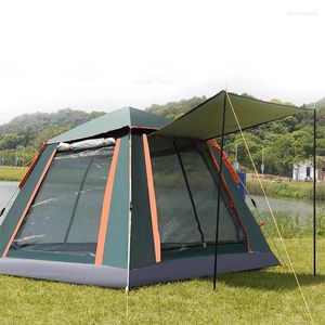 Tentes et abris Camping 3-4 personnes Tente familiale extérieure étanche entièrement automatique ultra légère plage imperméable à la pluie