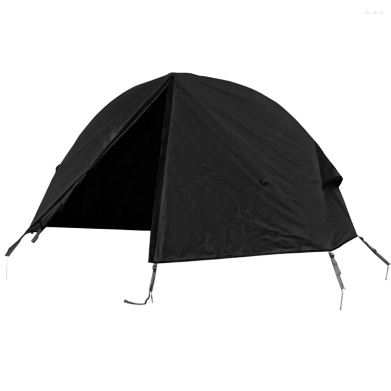 Tende e rifugi in campeggio tenda pieghevole portatile esterno da terra singola persona impermeabile usata con letto per viaggi escursionistici