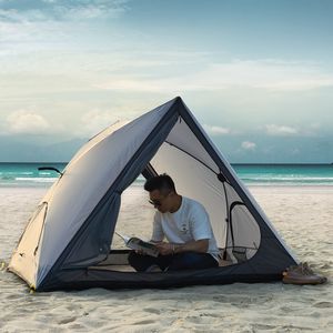 Tentes et abris Camping Portable Pop Up Tente de Plage 2 3 4 Personnes Maille Bâche Extérieure Cyclisme Soleil Abri Famille Auvent UV Voiture Auvent Randonnée Pergola 230621