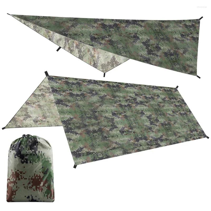Tents And Shelters Camping Survival Tarp Sun Waterproof Ultralight Beach Multifunctional Rain Shelter Outdoor Tent Awning Shelte Portable