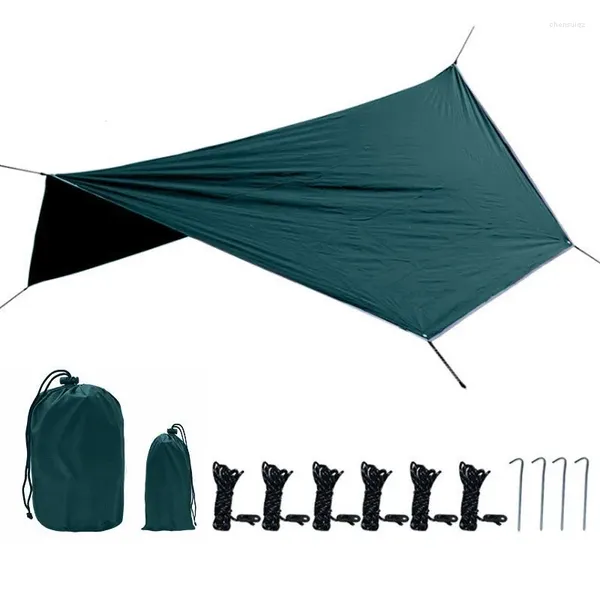 Carpas y refugios Camping Tarp Canopy Sunshade impermeable accesorios de equipos de refugio hexa hexa toldo al aire libre sombra de playa