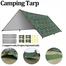 Tentes et abris Bâche de camping Bâche d'extérieur Auvent Léger Résistant aux UV PU 3000mm Étanche Abri étanche à la pluie 230617