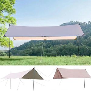 Tentes et abris Tente de camping auvent pluie protection solaire plage ombre résistant au vent portable imperméable pour la randonnée en plein air fête