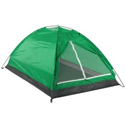 Tenten en schuilplaatsen Kampeer tent voor 2 personen Enkellaags Buiten draagbaar Camouflage waterdicht Buiten Reizen Wandelen tent 231021