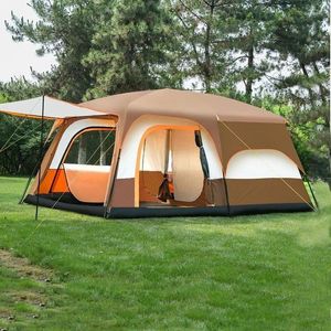 Tentes et abris camping tente extérieure épaissie de deux chambres à une chambre à vivre une étanche pliante pliante pique-nique de la nuit