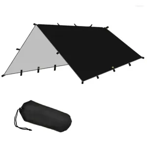 Tentes et abris Tente de camping Tarp 4x4m / 4x3m / 3x3m Pique-nique touristique Survie Abri solaire Ombre Canope Plage extérieure Auvent imperméable Pare-soleil
