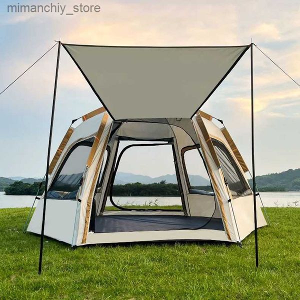 Tentes et abris Tentes de Camping étanche à l'air 4 ~ 5 personnes grande campagne familiale accessoires de maison touristique randonnée Q231117