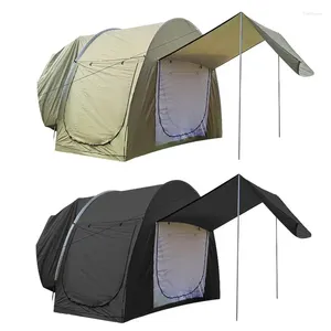 Tentes et abris Tente de camping de voiture Spacieuse Suv Hatchback Blackout Truck Toit Fixation pour 3-5 personnes