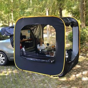Tenten En Schuilplaatsen Auto Achter Verlengde Tent Automatisch Up 4-6 Persoons Buiten Kamperen Waterdicht Reizen Opvouwbare Klamboe Accessoires