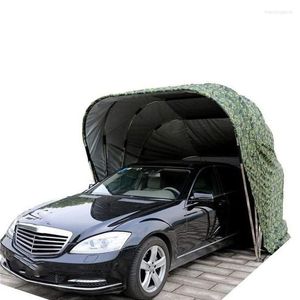 Tiendas de campaña y refugios Carpa de coche Manual portátil Cobertizo de casa impermeable Refugio plegable Carport Estacionamiento Toldo Retráctil de acero galvanizado