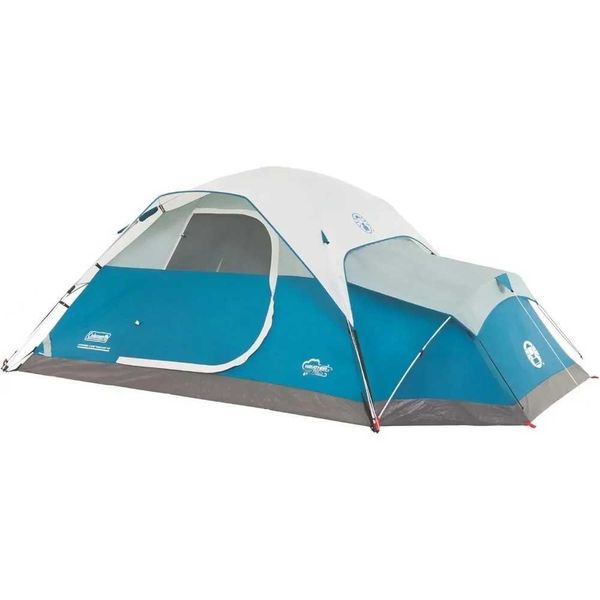 Tentes et abris tente de camping instantanée Coleman avec accessoires 4 personnes à la tige pré-connectée du temps pour les intempéries