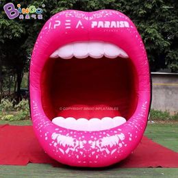 Carpas y refugios personalizados de 3 metros de altura Impresión inflable juguetes de globo bucal para la decoración publicitaria de eventos - BG -M0323