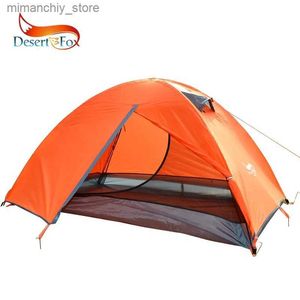 Tentes et abris Tente de randonnée dans le désert, tente de Camping double couche pour 2 personnes, 4 saisons, imperméable, respirante, légère, portable, voyage Q231117