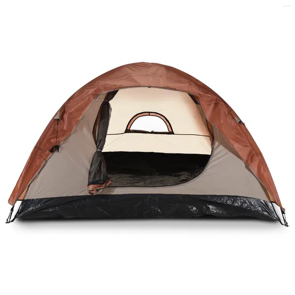 Tentes et abris Dome tente 2-4 personne épaissis imperméables camping pliant pliant plage simple plage adaptée à la double couche