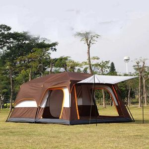 Tentes et abris Double Decker Outdoor Camping Tourisme Tent Rain Sun Protection Luxurious Pavilion taille moyenne 1 Soraire de sommeil 1HALQQ240511