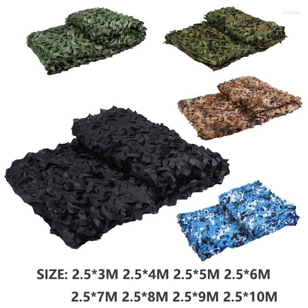 Tentes et abris à double couche noir renforcé de chasse camouflage filets militaire armée de jardin cache cachée en filet de camouflage