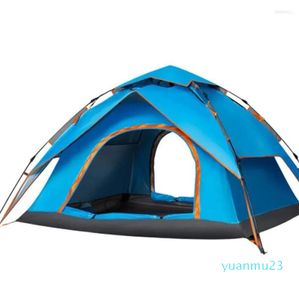 Tentes et abris doubles couches 3-4 personne grande tente de camping 185x205x120cm 35 hydraulique automatique