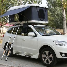 Tenten en schuilplaatsen Est Camping Reizen Hardshell Canvas Tent Automatische aluminium SUV Hard Shell Auto Rooftop Autodak