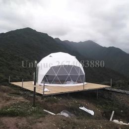 Tentes et abris en usine fournit une tente géodésique transparente tente extérieure glamping camping house el fête