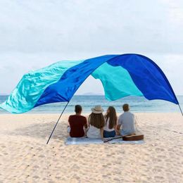 Tentes et abris famille plage pare-soleil auvent tente 3x5m Portable coupe-vent abri pour pique-niques pêche arrière-cour Camping