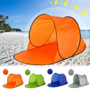 Tentes et abris Tente de plage instantanée pliante Protection solaire 180T Polyester avec revêtement PA Pare-soleil Auvent Abri pour Fishingpicnic 230621