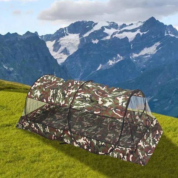 Tentes et abris mousquets portables pliants net pour voyages en maille avec fermeture à glissière
