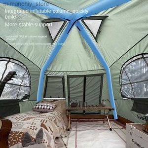 Tenten en schuilplaatsen voor zonnig gevoel Inflatab Cabin Tent Geen standplaats Regendicht Campingtent Pop-up tent voor 5-8 personen Vasteland China Partytent Q231117