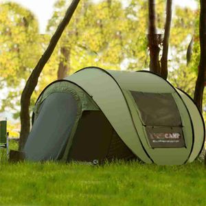 Tenten en schuilplaatsen Volledig automatische snelheid Open Ultralarge 4 ~ 5 Persoon met muggen Netto Netto Outdoor Camping Beach Tent Sun Shelter Carpas de Camping J230223