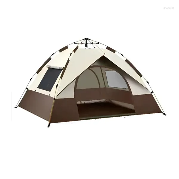 Tentes et abris entièrement ouverts rapides portables grand espace intérieur camping extérieur imperméable tente automatique pour les voyages de fête en famille