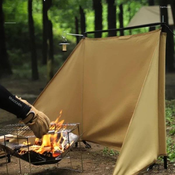 Carpas y refugios Fugos de quemador de estufa de gas para el parabrisas al aire libre Barbaco