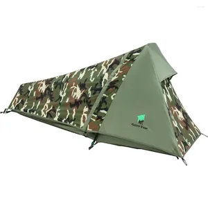 Tentes et abris GEERTOP Tente de bivouac ultralégère pour 1 personne 3 saisons imperméable à l'eau simple sac à dos camping randonnée sac à dos voyage