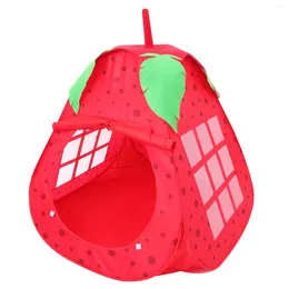 Tentes et abris filles enfants intérieurs enfants château de fraise jouer le jeu Red Playhouse Child