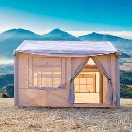 Tentes et abris Tente Iatable Sky Rideau intégré extérieur portable pliant imperméable à la pluie épaissie cabine équipement de camping