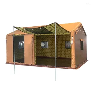 Tenten en schuilplaatsen opblaasbaar Camping House Grote Volledige feestlucht Tent Outdoor Waterdichte 100 People Campaign Huizen Arabisch