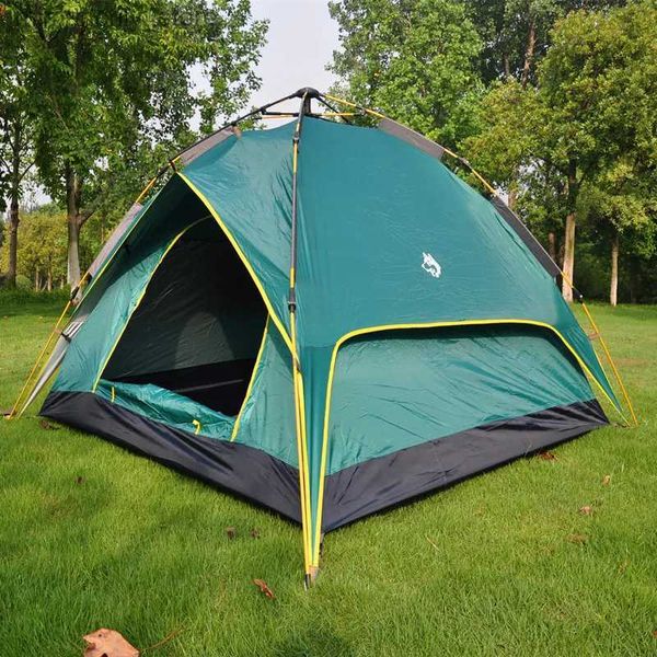 Carpas y refugios JungKing Nueva carpa automática Carpa para acampar para 3-4 personas Configuración instantánea fácil Protab Mochilero para refugio solar Viajar Senderismo Q231117