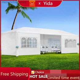 Carpas y refugios KELRIA 10'x30' Carpa con dosel para exteriores Carpa para fiestas Carpas para bodas con 8 paredes laterales Rovab Tela de tubería más gruesa Q231117